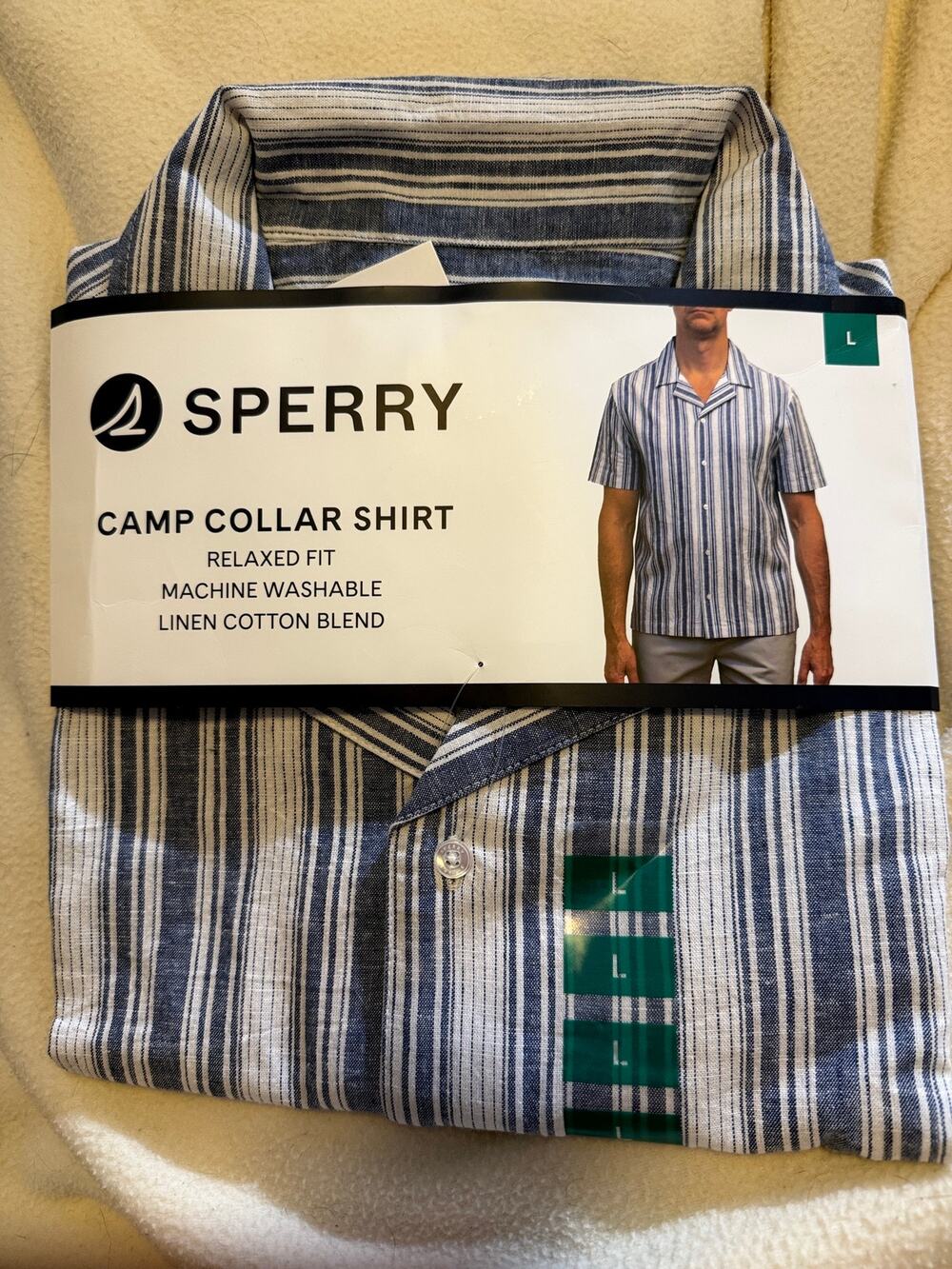 Sperry Camp-style button-down, size XL.